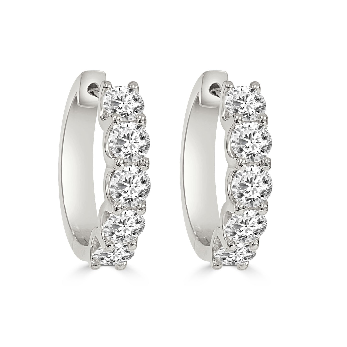2.00ct Lab Grown Diamond Hoop Earrings