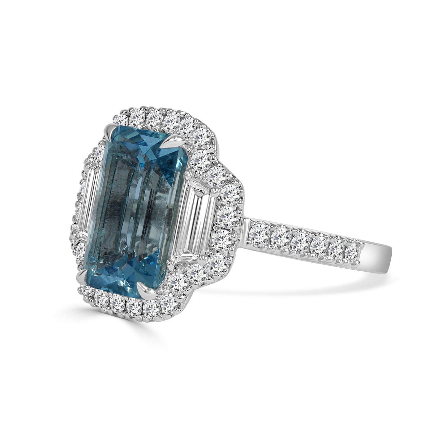 Sable - Aquamarine and Diamond Ring