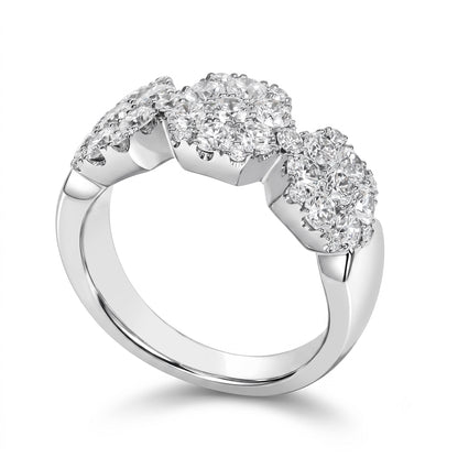 Round Brilliant Cut Natural Diamond Dress Ring