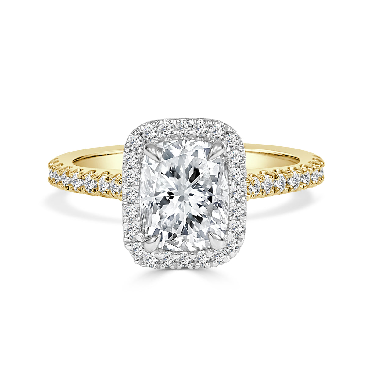 Estelle - Cushion Cut Lab Grown Diamond Engagement Ring