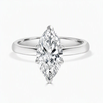 Lunara - Marquise Cut Lab Grown Diamond Engagement Ring