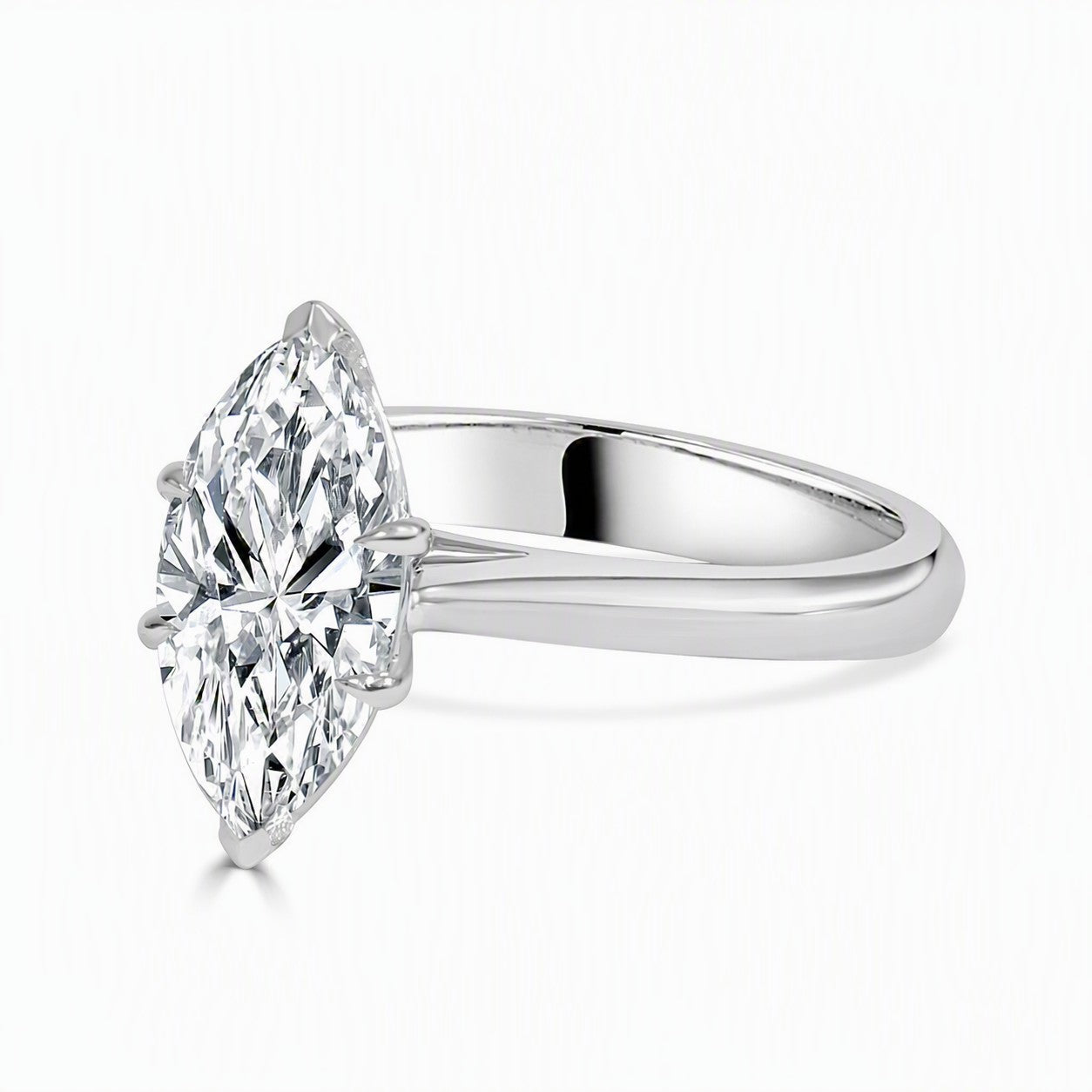 Lunara - Marquise Cut Lab Grown Diamond Engagement Ring
