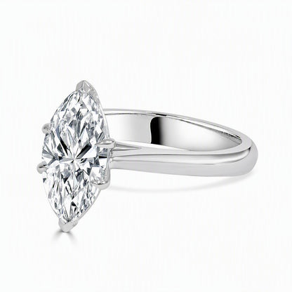 Lunara - Marquise Cut Lab Grown Diamond Engagement Ring