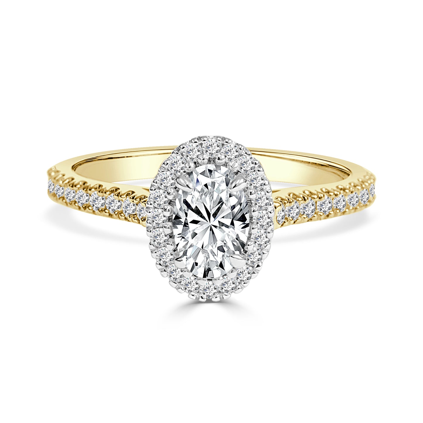 Estelle - Oval Natural Diamond Engagement Ring
