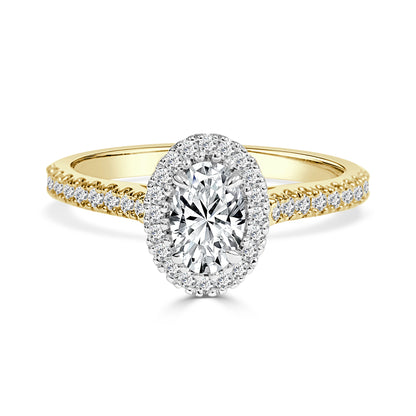 Estelle - Oval Natural Diamond Engagement Ring