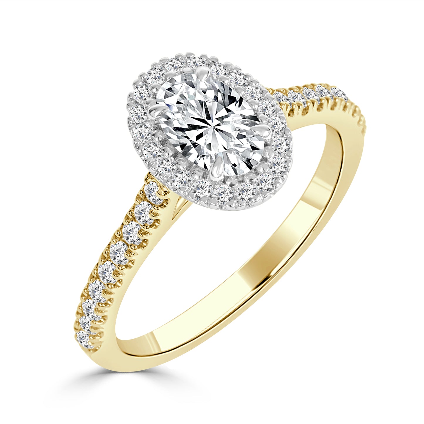 Estelle - Oval Natural Diamond Engagement Ring