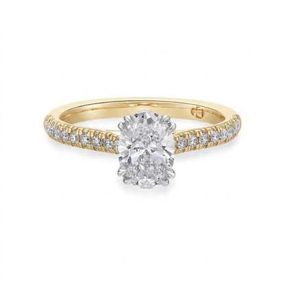 Venus - Oval Natural Diamond Engagement Ring