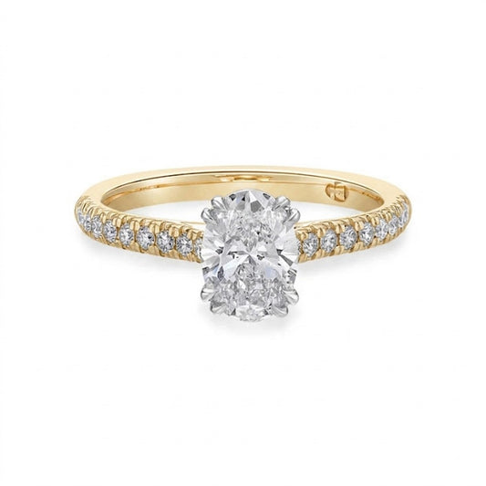 Venus - Oval Natural Diamond Engagement Ring