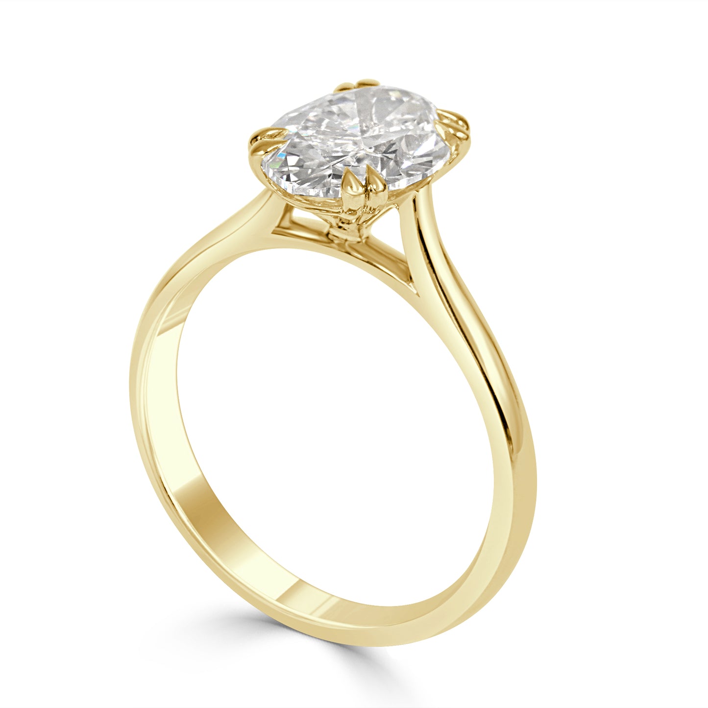 Adora - Oval Cut Lab Grown Diamond Engagement Ring