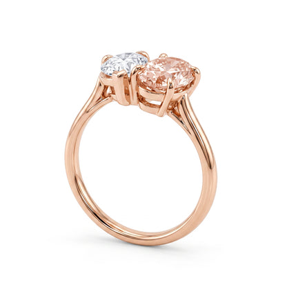 Oval & Pear Lab Grown Diamond Duo Ring