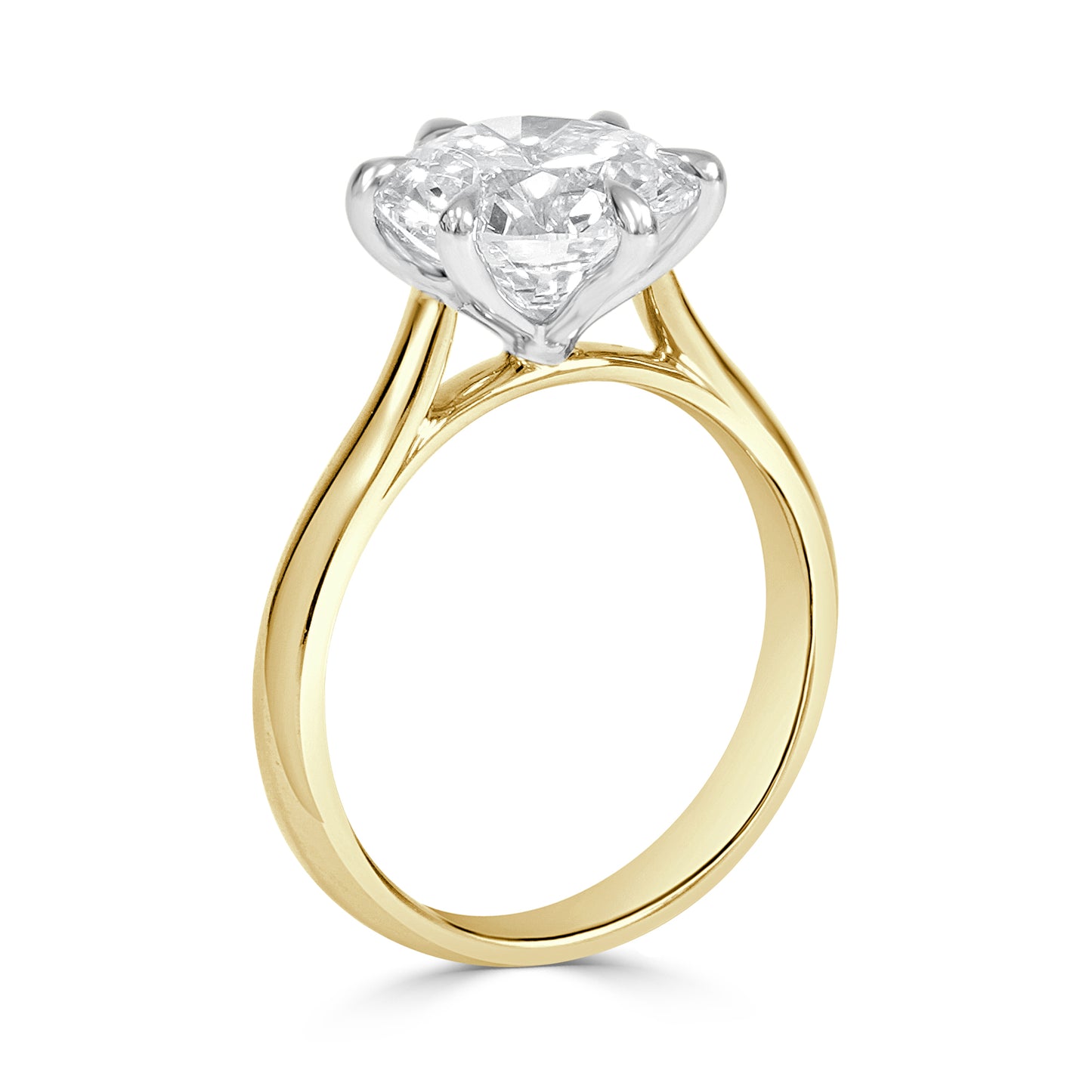 Vega - 4.01ct Lab Grown Round Brilliant Solitaire Engagement Ring