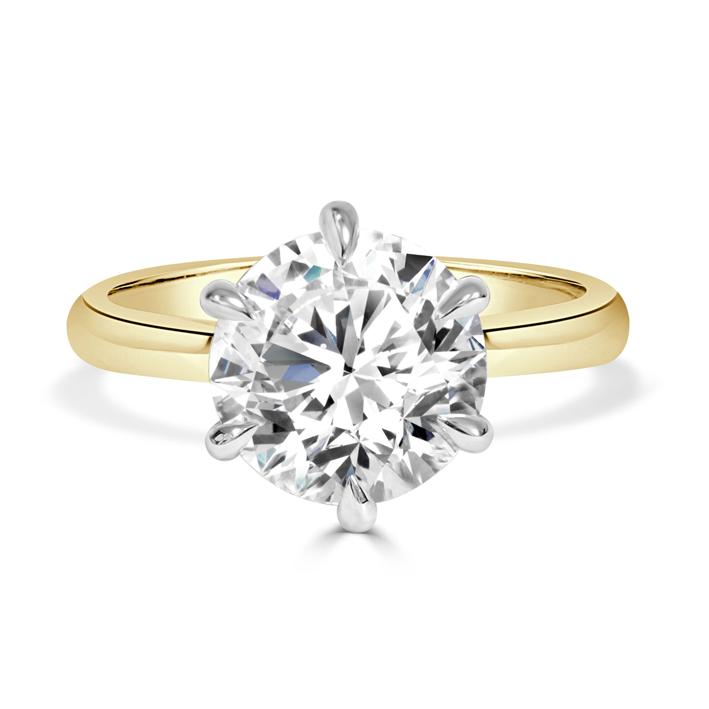 Vega - 4.01ct Lab Grown Round Brilliant Solitaire Engagement Ring