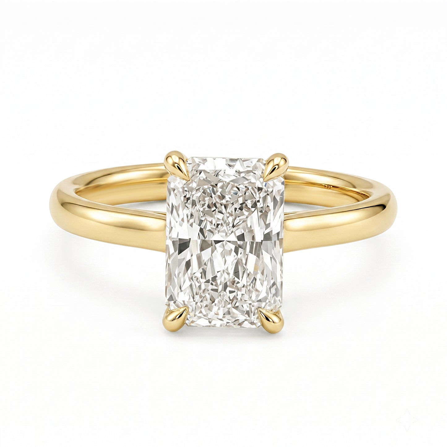 Indira - Radiant Cut Lab Grown Engagement Ring