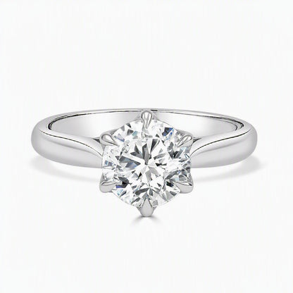 Nebessa - Round Brilliant Cut Lab Diamond Engagement Ring