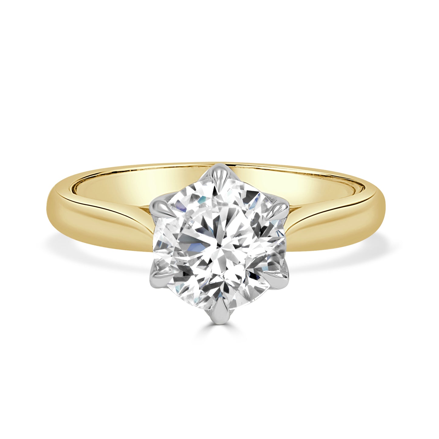 Nebessa - Round Brilliant Cut Lab Diamond Engagement Ring