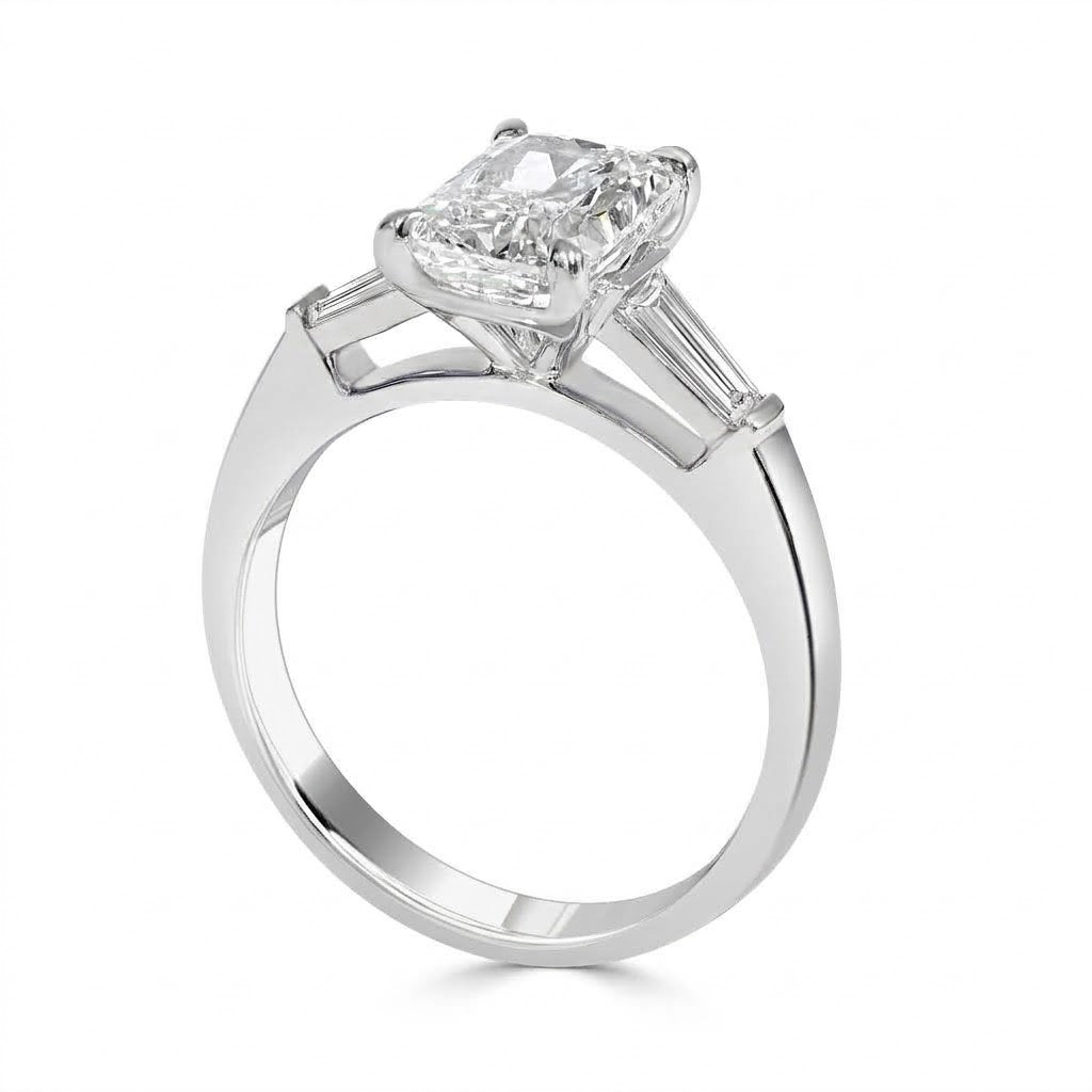 Elara - Radiant Cut Lab Grown Diamond Engagement Ring