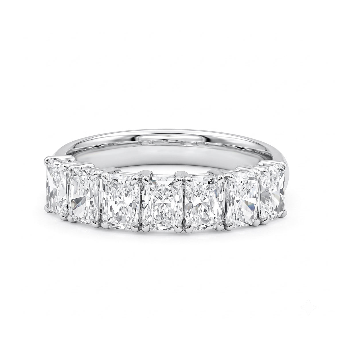Radiant Cut Natural Diamond Dress Ring
