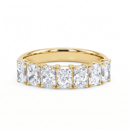 Radiant Cut Natural Diamond Dress Ring