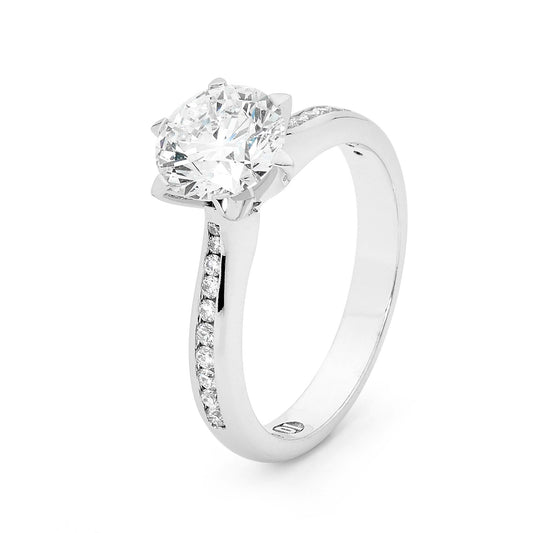 Stella Round Brilliant Diamond Engagement Ring image 1
