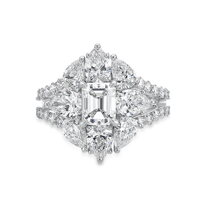 Emerald Cut Diamond Engagement Ring image 0