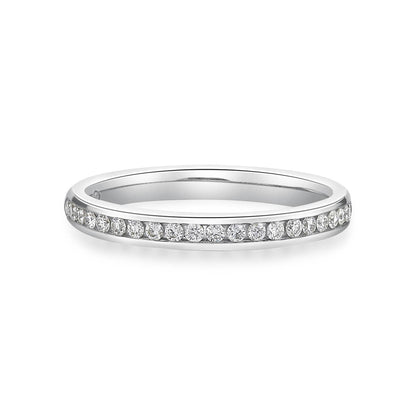 Channel set diamond comfort band image 0