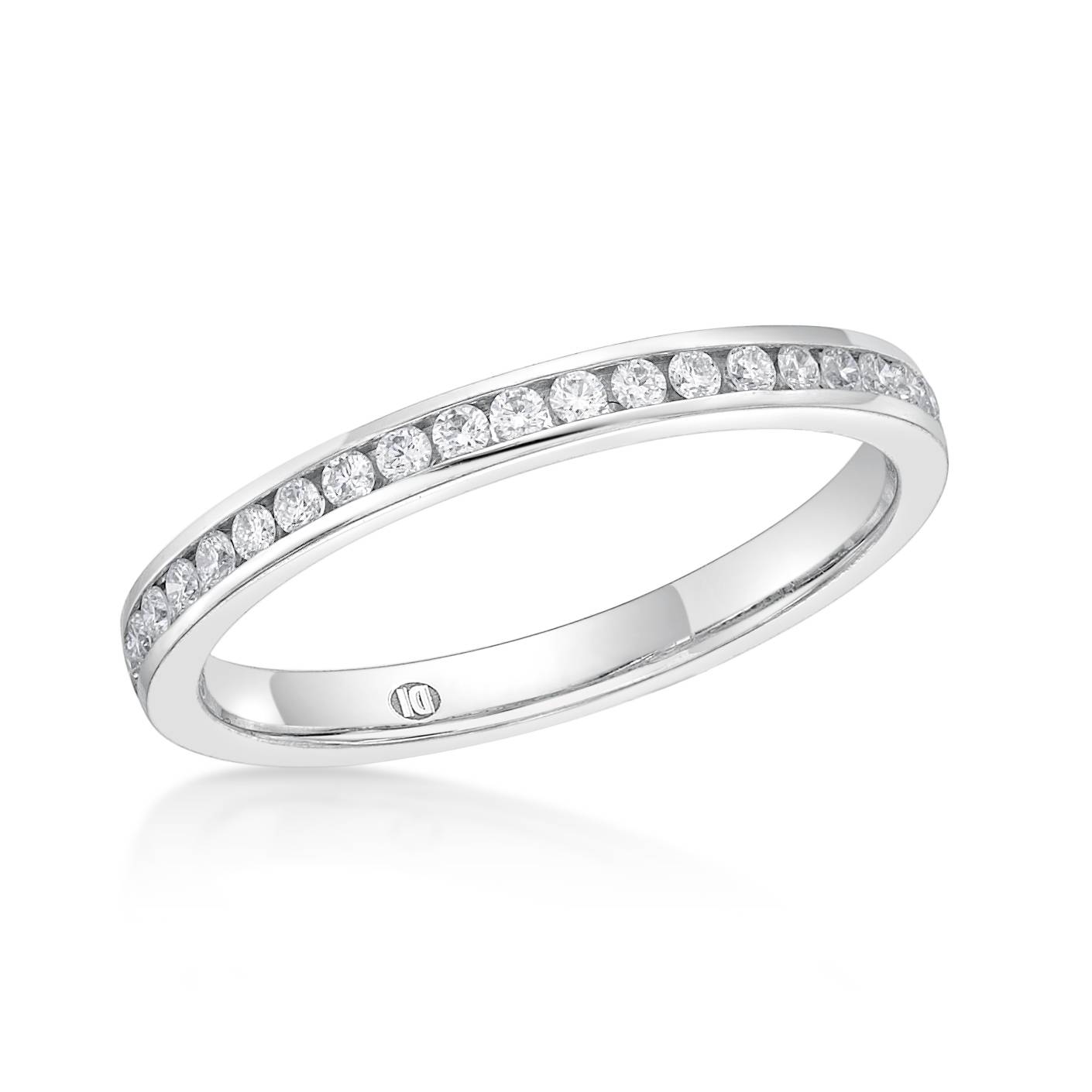 Fine Channel Set Diamond Band image 1