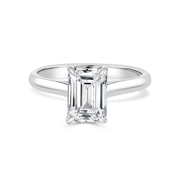 Emerald Cut Solitaire Engagement Ring image 0