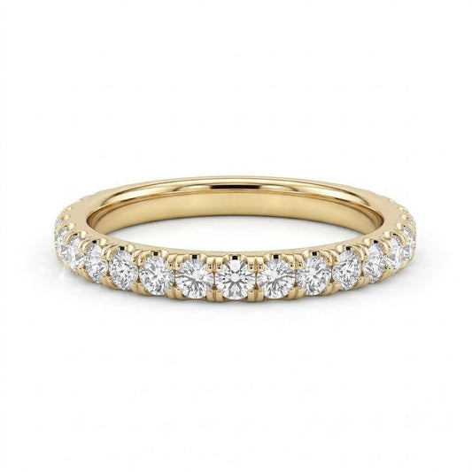 Round Brilliant Cut Natural Diamond Wedding Ring