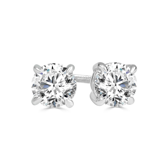 2 = 1.40 Carat Round Brilliant Cut Studs image 0
