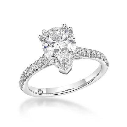 Venus - Pear Cut Diamond Engagement Ring image 1