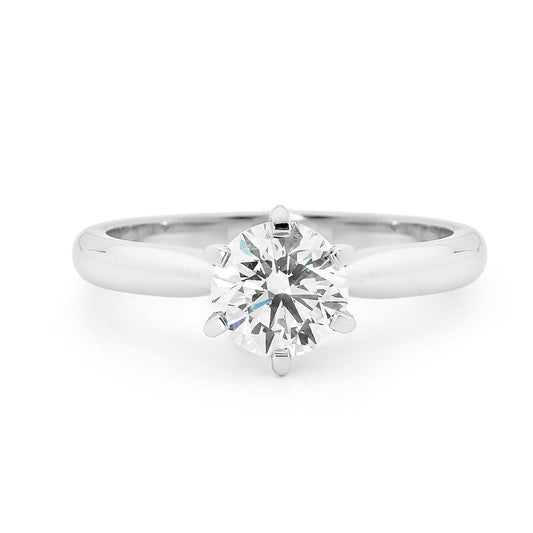 18K 0.70 Carat Round Brilliant Cut Diamond Solitaire image 0