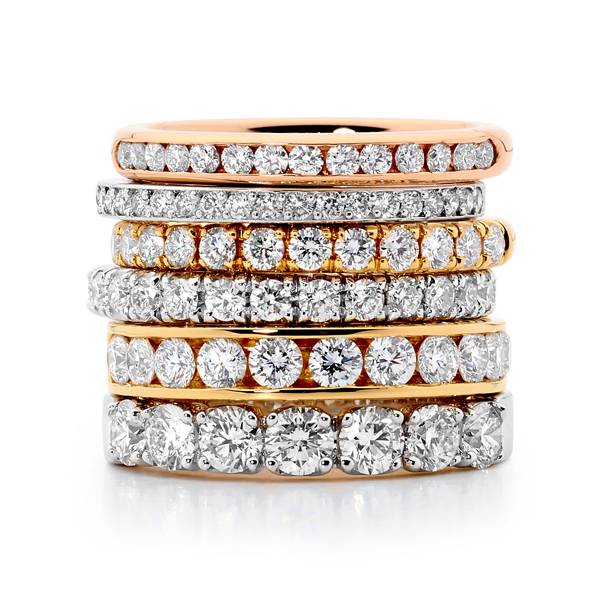 Diamond Ladies Wedding Bands or Rings