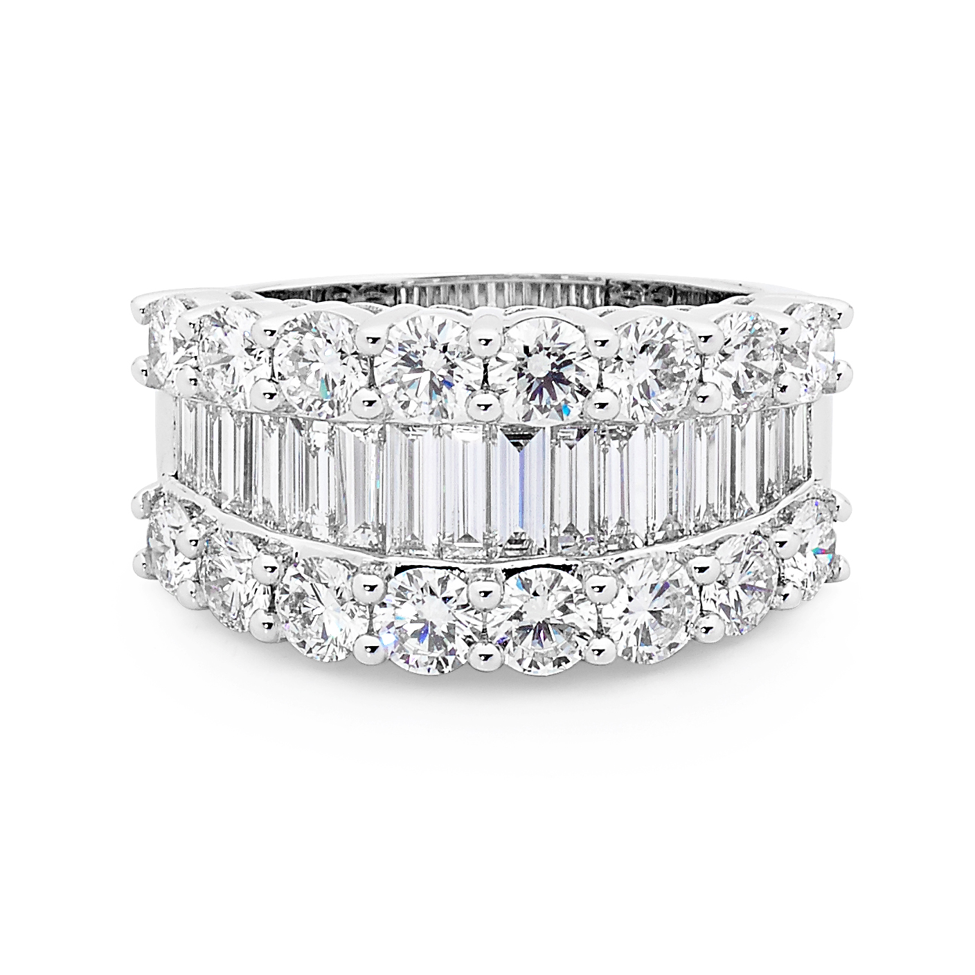 Baguette Cut Diamond Dress Ring