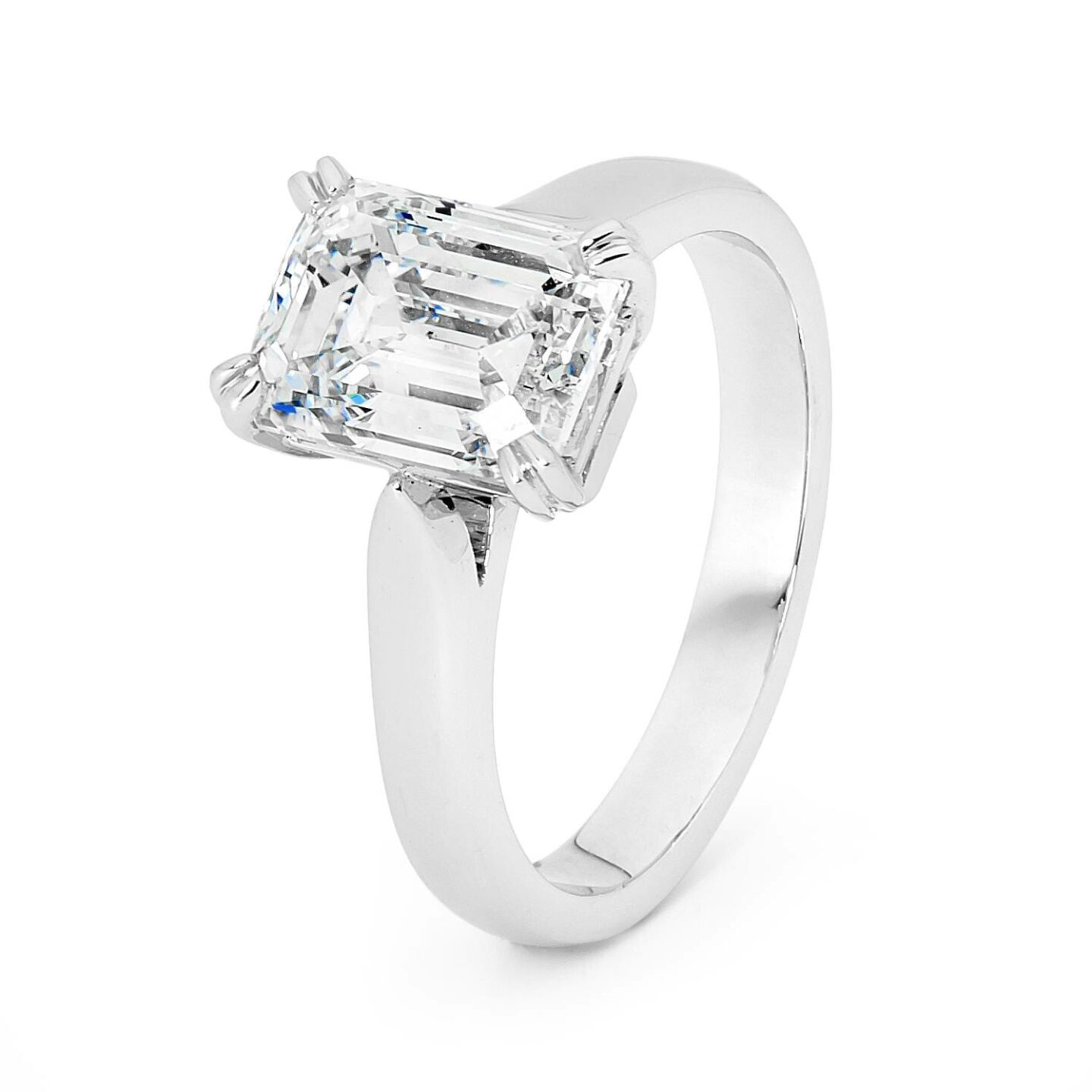 Celine – Emerald Cut Diamond engagement Ring